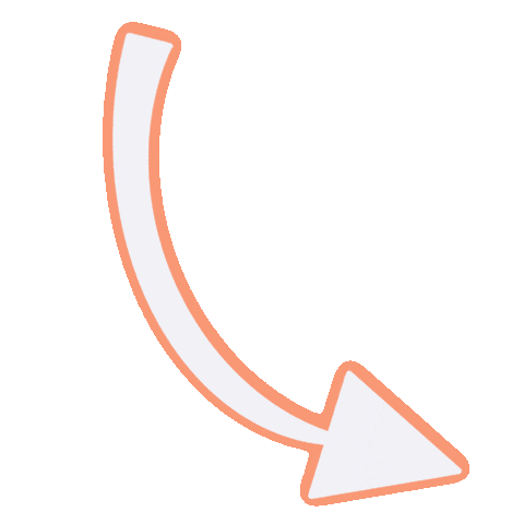 Whitearrow Orangearrow Sticker by Decorating Outlet