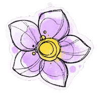 Flower Line Sticker