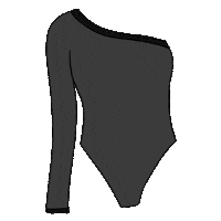 clyquethelabel fashion black one piece clothing Sticker