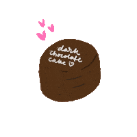 Chocolate Cake Sticker by lilianshomemadecake