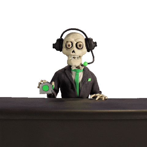 Skeleton Record Sticker by HAYWARD