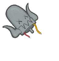 shittyrobots art artist head dead Sticker