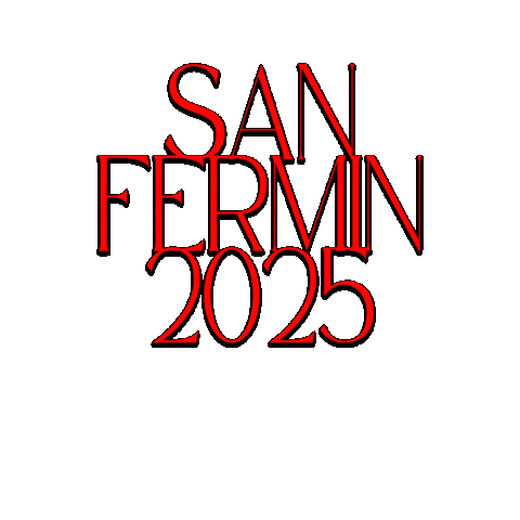 San Fermin Fiestas Sticker by la librería de la estafeta