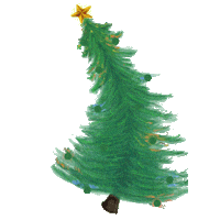 Blinking Christmas Tree Sticker by Bay Hope Church