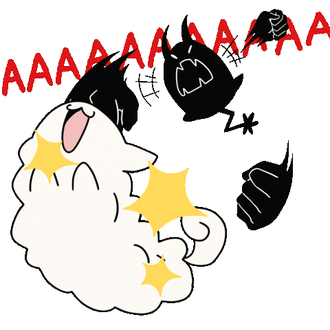 Angry Punch Sticker