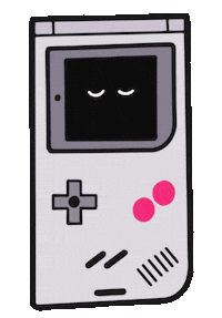 KatieGabe kawaii nintendo gameboy retro gaming Sticker