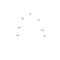 Orange Explosion Sticker