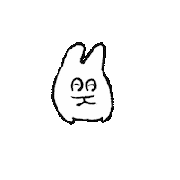 mikasan_mika rabbit うさぎ 拍手 パチパチ Sticker