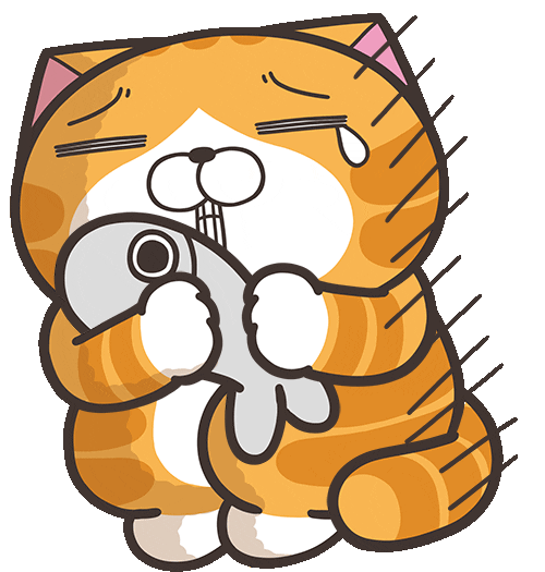 Sad Cat Sticker by MochiDad