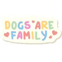 Dogsarefamily Sticker by SASSYWOOF
