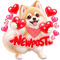 Heart 犬 Sticker