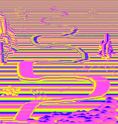 xenoself giphyupload trippy neon landscape GIF
