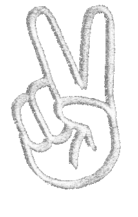 Peace Hands Sticker