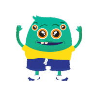 wave monster Sticker by Play Factore