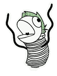 ivoxus excited yay surprise puppet Sticker