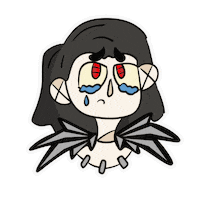 shturmik sticker red black crying Sticker