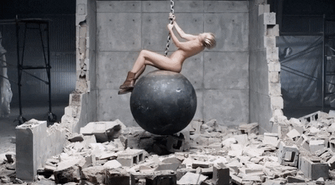 Wrecking Ball GIF by Miley Cyrus