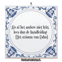 Wijsheid Reflectie Sticker by Tegelspreuken.nl