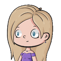 Yellow Hair Fan Sticker