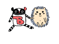 Friends Hedgehog Sticker by Lullalove