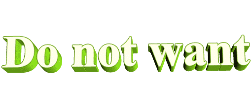 do not want Sticker by AnimatedText