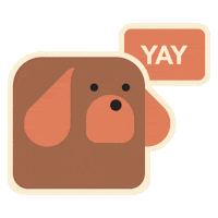 Happy Dog Sticker by Vanillapup