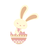 Easter Bunny Sticker by MarCreative