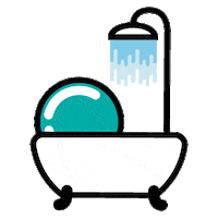 bubbles shower Sticker by BubbleTCosmetics