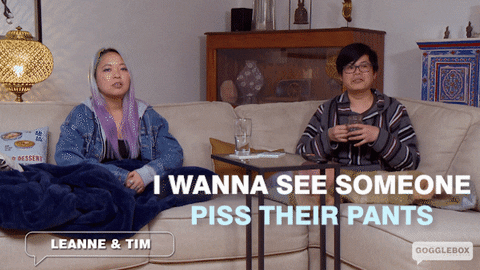 Watching Tv Tim And Leanne GIF by Gogglebox Australia