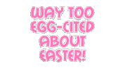 Easter Bunny Love Sticker by OpticalArtInc.