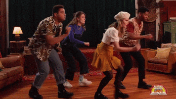 Reading Rainbow Dance GIF by Looped