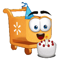 walmartmexico walmart felicidades cumpleaÃ±os carrito Sticker