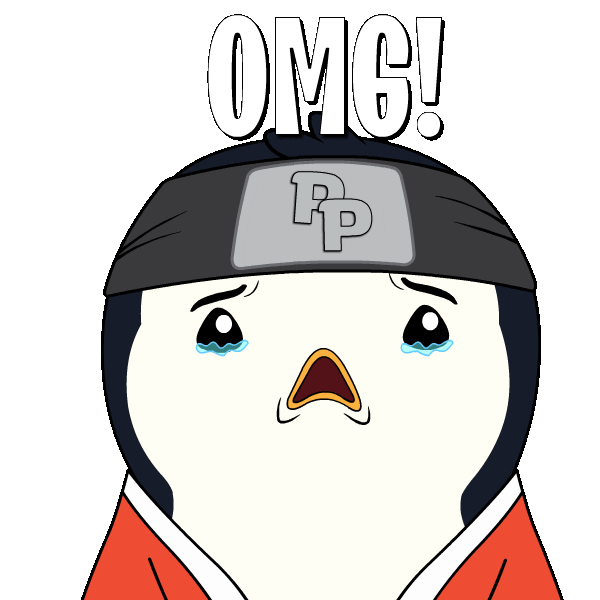 Oh No Omg Sticker by Pudgy Penguins