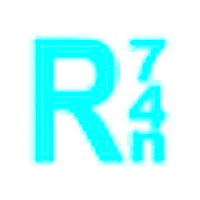 R74n logo spin spinning icon Sticker
