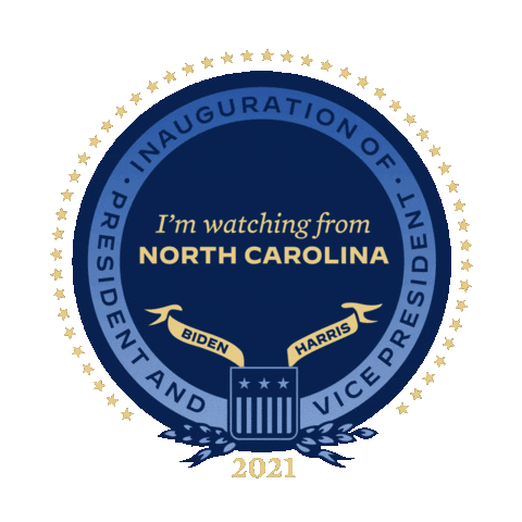 Happy North Carolina Sticker by Biden Inauguration Committee