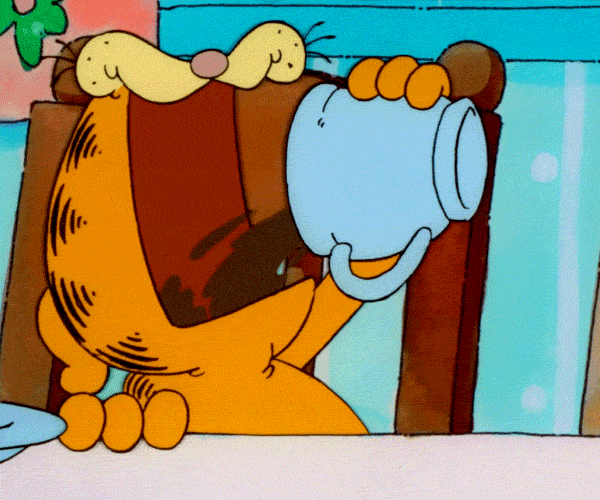 Garfield drinking coffee GIF Garfield drinking coffee GIF