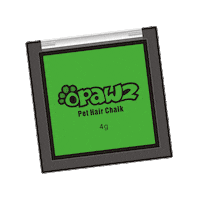 OPAWZ green opawz pet friendly color pet hair chalk Sticker