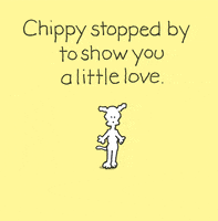i love you hearts GIF by Chippy the dog