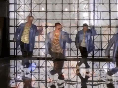 giphygifmaker dance pop boys 1999 GIF