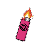 Flame Bic Sticker by HoneyGrove