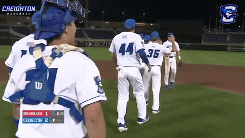 high five creighton bluejays GIF by Creighton University Athletics