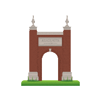 Au Sticker by Augusta University