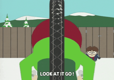 riding excitement GIF by South Park 