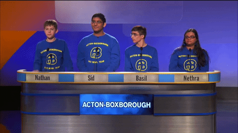 acton-boxborough massachusetts GIF by WGBH's High School Quiz Show