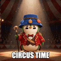 Big Top Penguin GIF by ZaddyFi