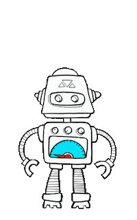 saschabanck roboter paralleluniversum blauenacht2022 burgprojektion2022 Sticker