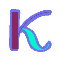 SignoritaChocolita red typography wiggle k Sticker