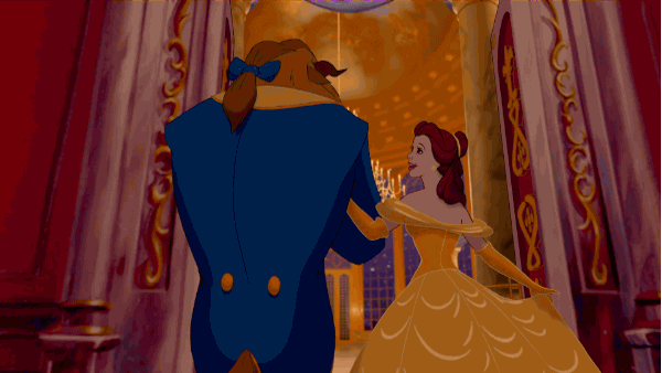 beauty and the beast ballroom GIF by Disney