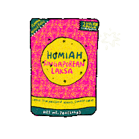 HomiahFoods food singaporean laksa homiah Sticker