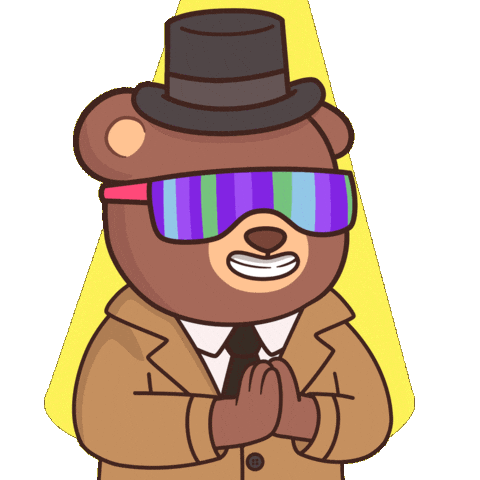 Glasses Plotting Sticker by BEARISH